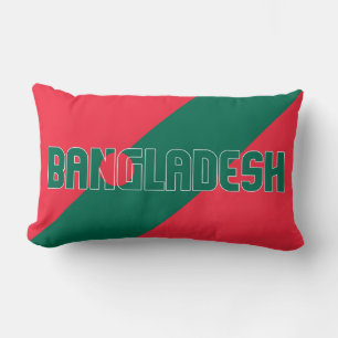 Cojín Lumbar Sueño en color con la bandera patriótica de Bangla