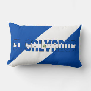 Cojín Lumbar Sueño en color con la bandera patriótica de El Sal