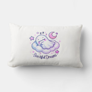 Cojín Lumbar Sueños bonitos y fantasmas adorables durmiendo en