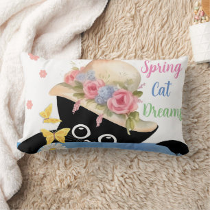 Cojín Lumbar Sueños de gatos de primavera