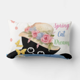 Cojín Lumbar Sueños de gatos de primavera