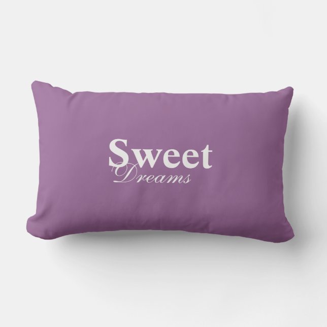 Cojín Lumbar Sueños dulces Pillow rojo y blanco (Anverso)