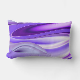 Cojín Lumbar Sueños púrpura, Abstracta fantasía Arcoiris