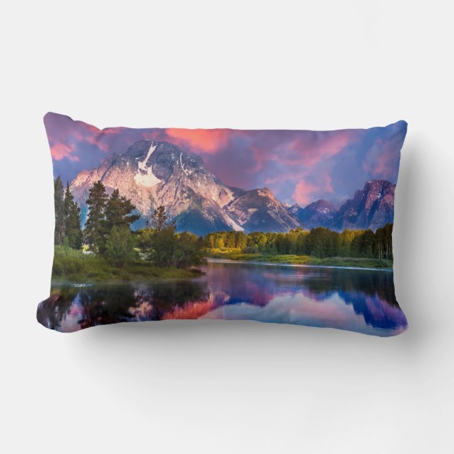 Cojín Lumbar Sunrise at Oxbow Bend (Anverso)