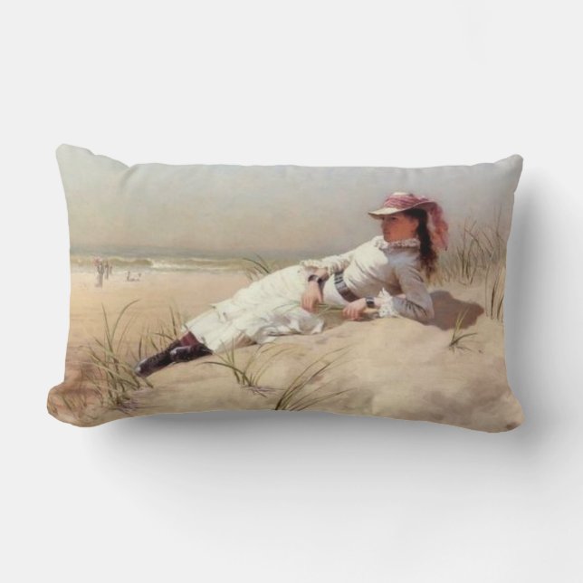 Cojín Lumbar Sunshine en la orilla (Anverso)