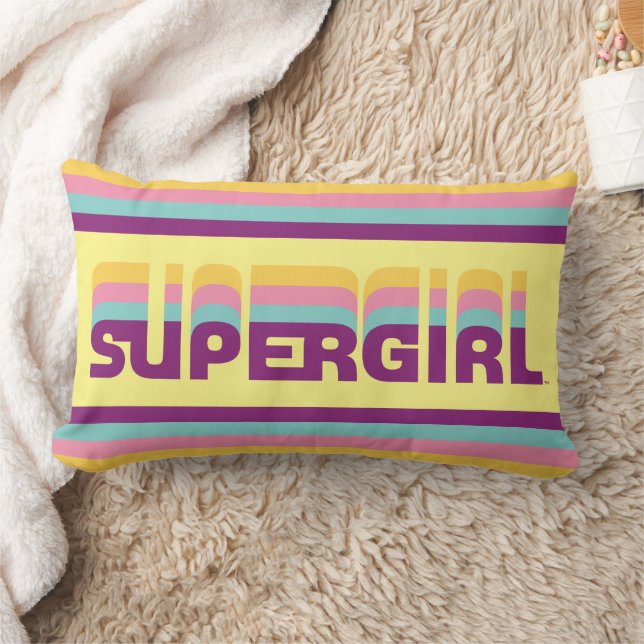 Cojín Lumbar Supergirl Retro Colorshift Graphic (Manta)