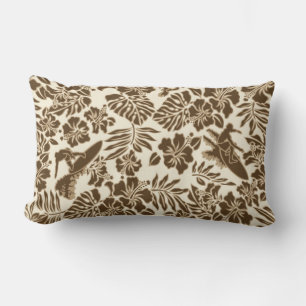 Cojín Lumbar Surf Pareau Hawaiano Reversible Lumbar Pillow