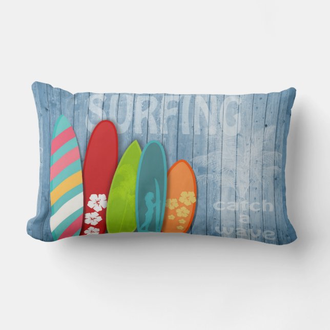 Cojín Lumbar Surfboards Lumbar Pillow (Anverso)