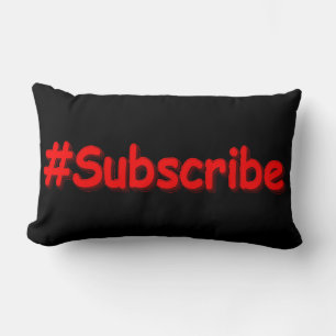 Cojín Lumbar "Suscribir" Diseño Cuto. ¡Hazte con una en Zazzle
