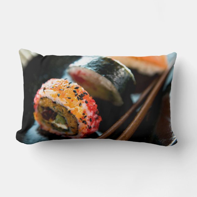 Cojín Lumbar Sushi Rolls (Anverso)