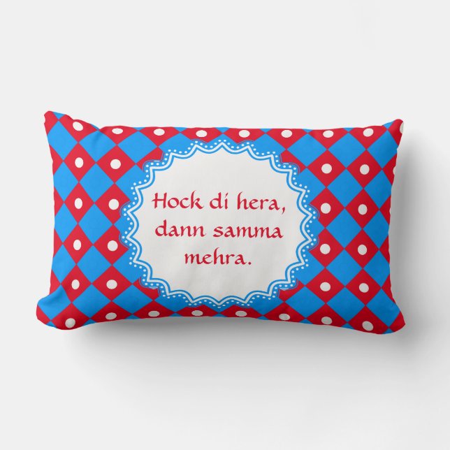 Cojín Lumbar Sutil bávaro en algodón (Anverso)