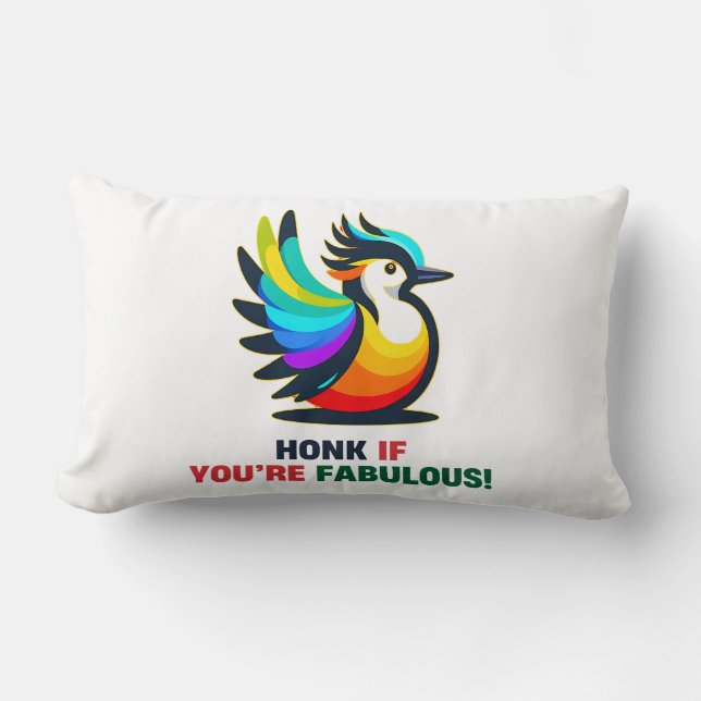 Cojín Lumbar Swan de mute de pájaros acuáticos (Anverso)