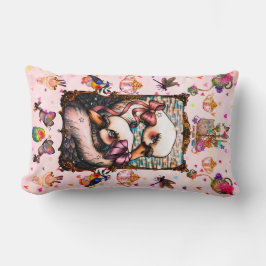 Cojín Lumbar Swan lovers