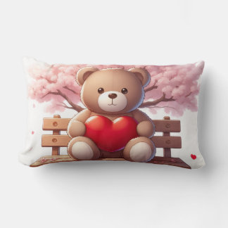 Cojín Lumbar Sweet Bear Moment – Cozy Nature Pillow