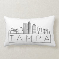 Tampa, Florida Skyline Lumbar Pillow