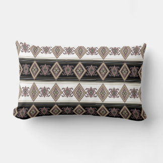Cojín Lumbar Tan Blend Diseño Folk Reversible Pillow Lumbar