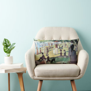 Cojín Lumbar Tarde de domingo, Isla La Grande Jatte de Seurat