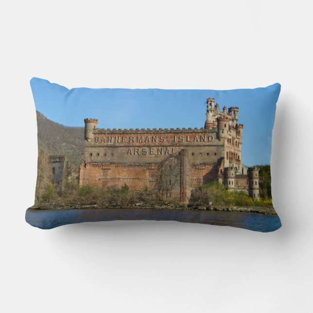 Cojín Lumbar Tarjeta de felicitación Bannerman Castle $3.30 por (Anverso)