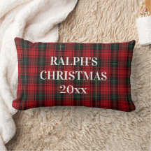 Tartan Plaid Rojo Negro Ralph Navidad Atemporal