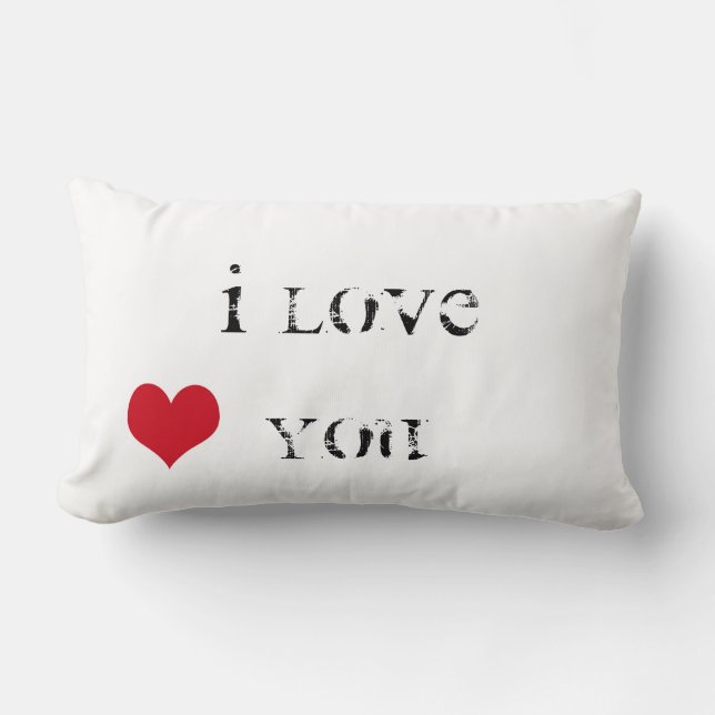 Cojín Lumbar Te amo (Anverso)