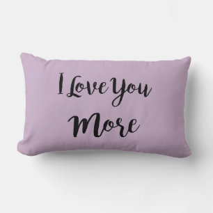 Cojín Lumbar Te Amo Más Morado Pillow