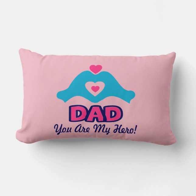 Cojín Lumbar ® ↷ Te amo papá, eres mi héroe Fabulous Lumbar (Anverso)