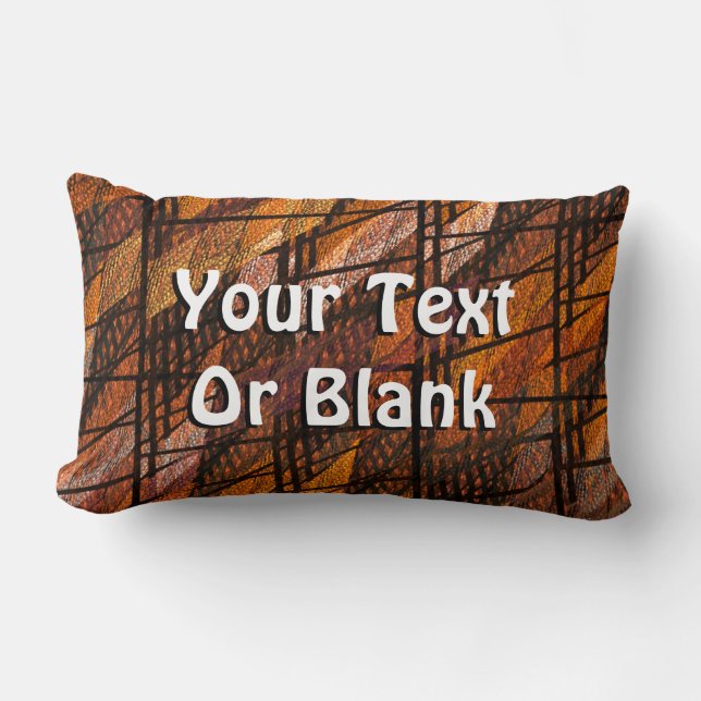 Cojín Lumbar Tejido abstracto número 1 (Anverso)