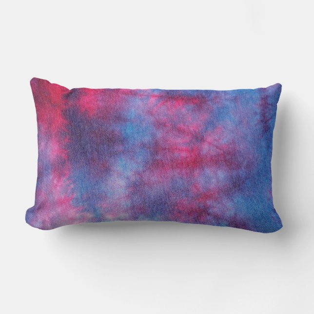 Cojín Lumbar Tejido azul multicolor (Anverso)