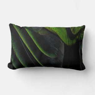 Cojín Lumbar Tejidos de chapa verde y negro