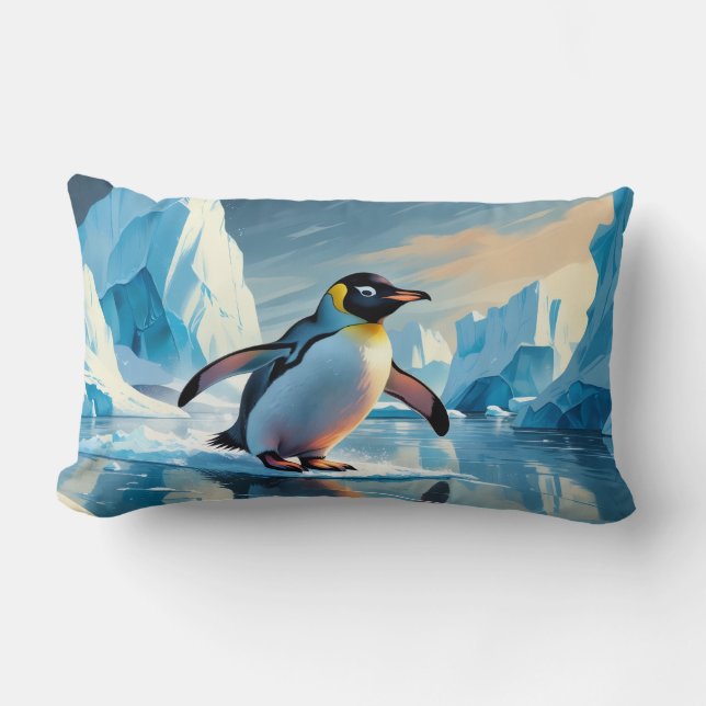 Cojín Lumbar Tema pingüino (Anverso)