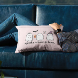 Cojín Lumbar Temporada espeluznante de fantasmas amigos de los 