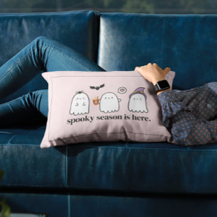 Cojín Lumbar Temporada espeluznante de fantasmas amigos de los 
