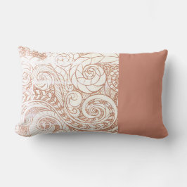 Cojín Lumbar Terracotta Botanical Swirl