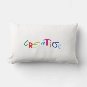 Cojín Lumbar Texto de estilos aleatorios variados y con sabor c