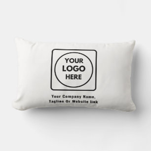 Cojín Lumbar Texto de logotipo corporativo personalizado para m