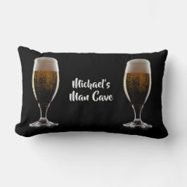 Cojín Lumbar Texto del personalizado Vidrio de cerveza