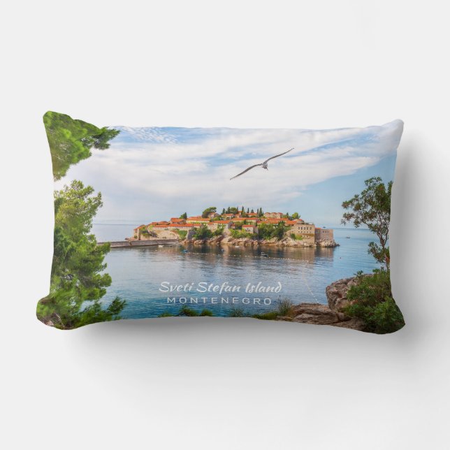 Cojín Lumbar Texto personalizado Montenegro (Anverso)