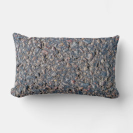 Cojín Lumbar Textura de asfalto y guijarros