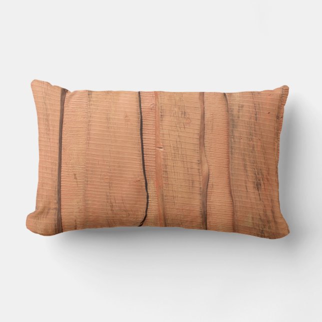 Cojín Lumbar Textura de madera (Anverso)