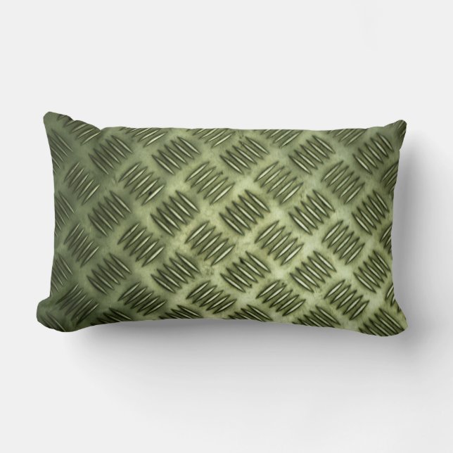 Cojín Lumbar Textura de suelo de acero inoxidable Metalizado a  (Anverso)