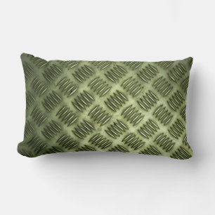 Cojín Lumbar Textura metalizado a cuadros del suelo del acero