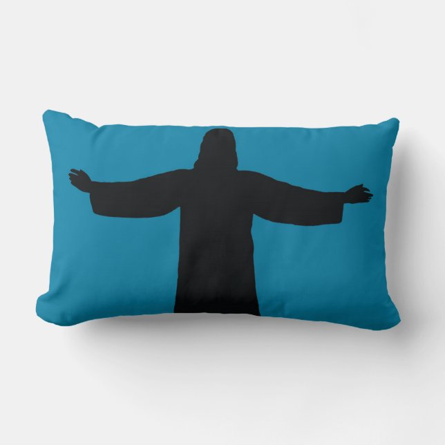 Cojín Lumbar Throw Pillow   jesus christ  (Anverso)
