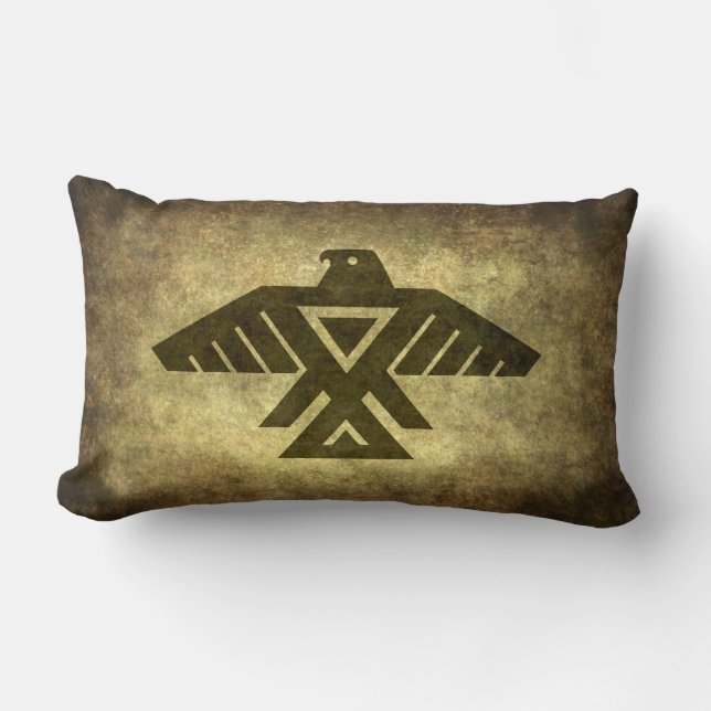 Cojín Lumbar Thunderbird - emblema de la gente de Anishinabe (Anverso)