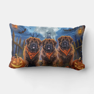 Cojín Lumbar Tibetano Mastiff Halloween Spooky