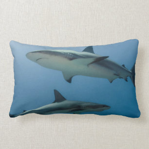 Cojín Lumbar Tiburón arrecife caribeño