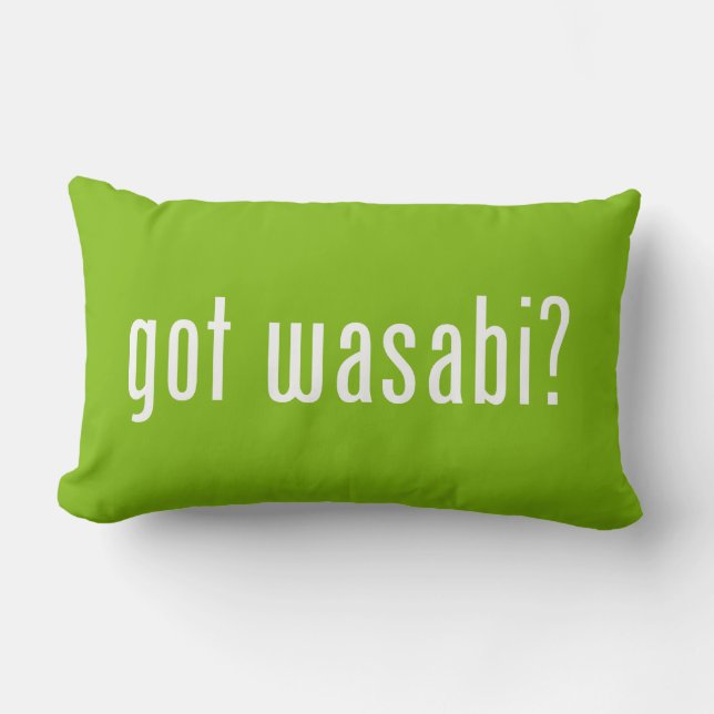 Cojín Lumbar ¿tiene wasabi? (Anverso)
