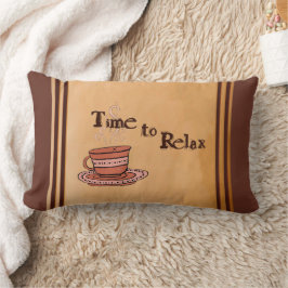 Cojín Lumbar Time to Relax "Chocolate Bar" Brown Lumbar Pillow