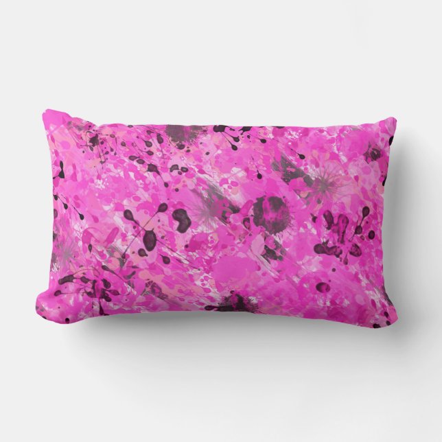 Cojín Lumbar Tinta rosa (Anverso)