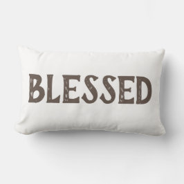 Cojín Lumbar tipografía divertida de BLESSED | Pilar lumbar