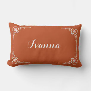 Cojín Lumbar Tipografía elegante moderna personalizada nombre 